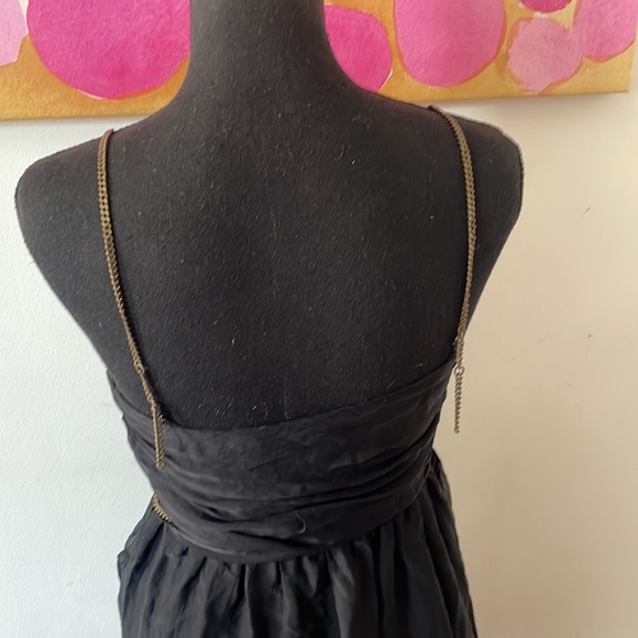 💕Stella McCartney Mini Dress with Chains Black / Silk - Picture 5 of 9